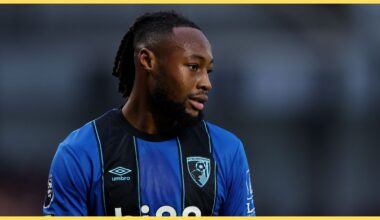 Antoine Semenyo of AFC Bournemouth, against Brentford