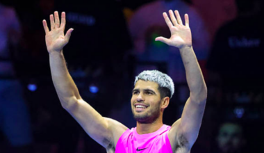 Carlos Alcaraz, protagonist in December exhibitions. Source: Getty