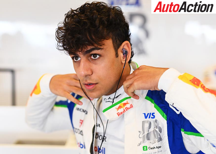 Arvid Lindblad at F1 Testing 2025