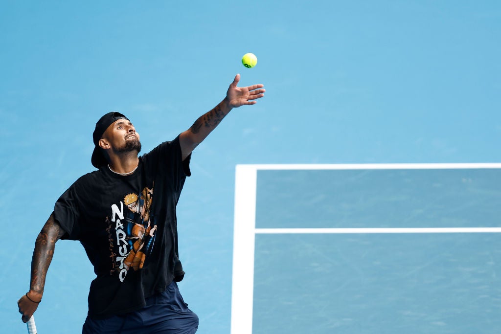 Kyrgios hit a top serving speed of 218kmph / 135 mph at a match at Indian Wells earlier this season
