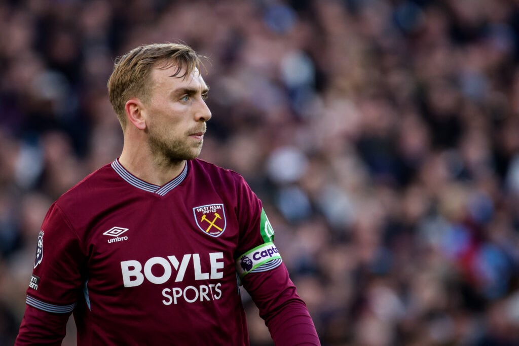 Jarrod Bowen in action for West Ham against Aston Villa