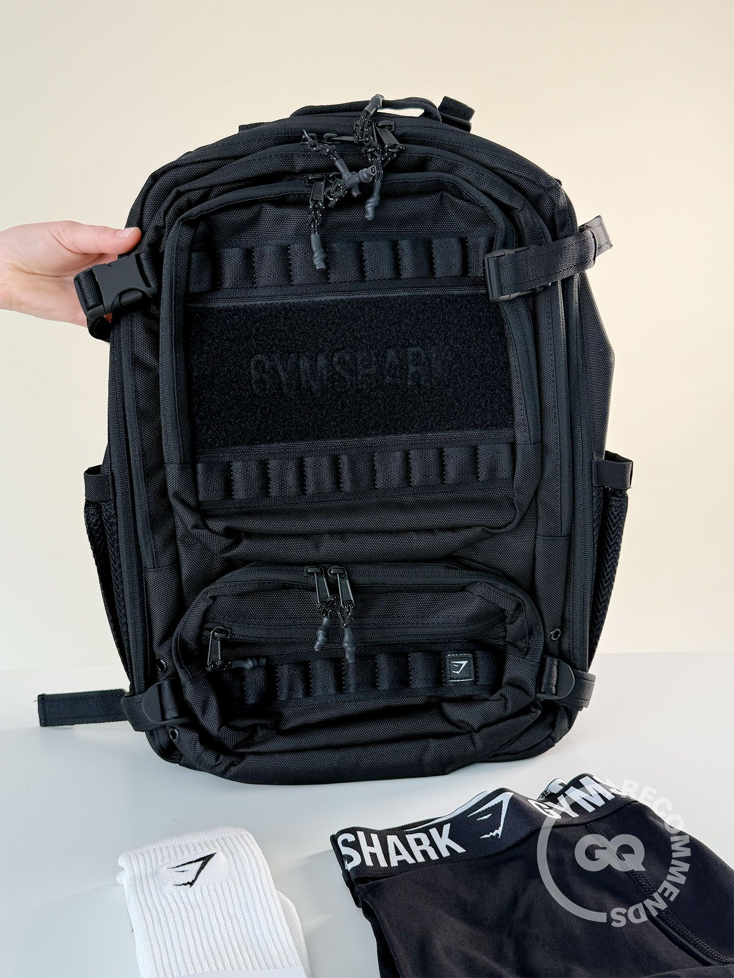 The GQ team testing gym kit from Gymshark.