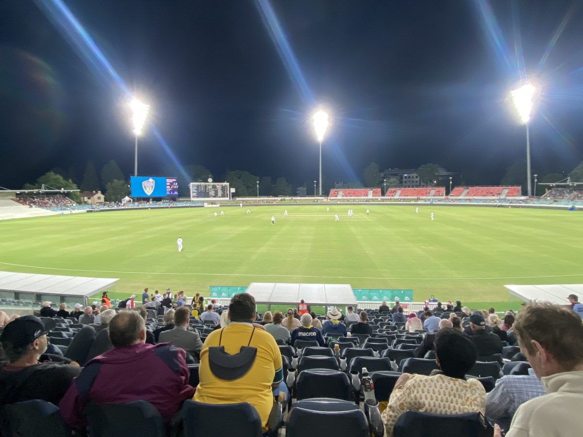 Manuka Oval at it's best for the PM's XI. Photo: Jennifer Andrew.