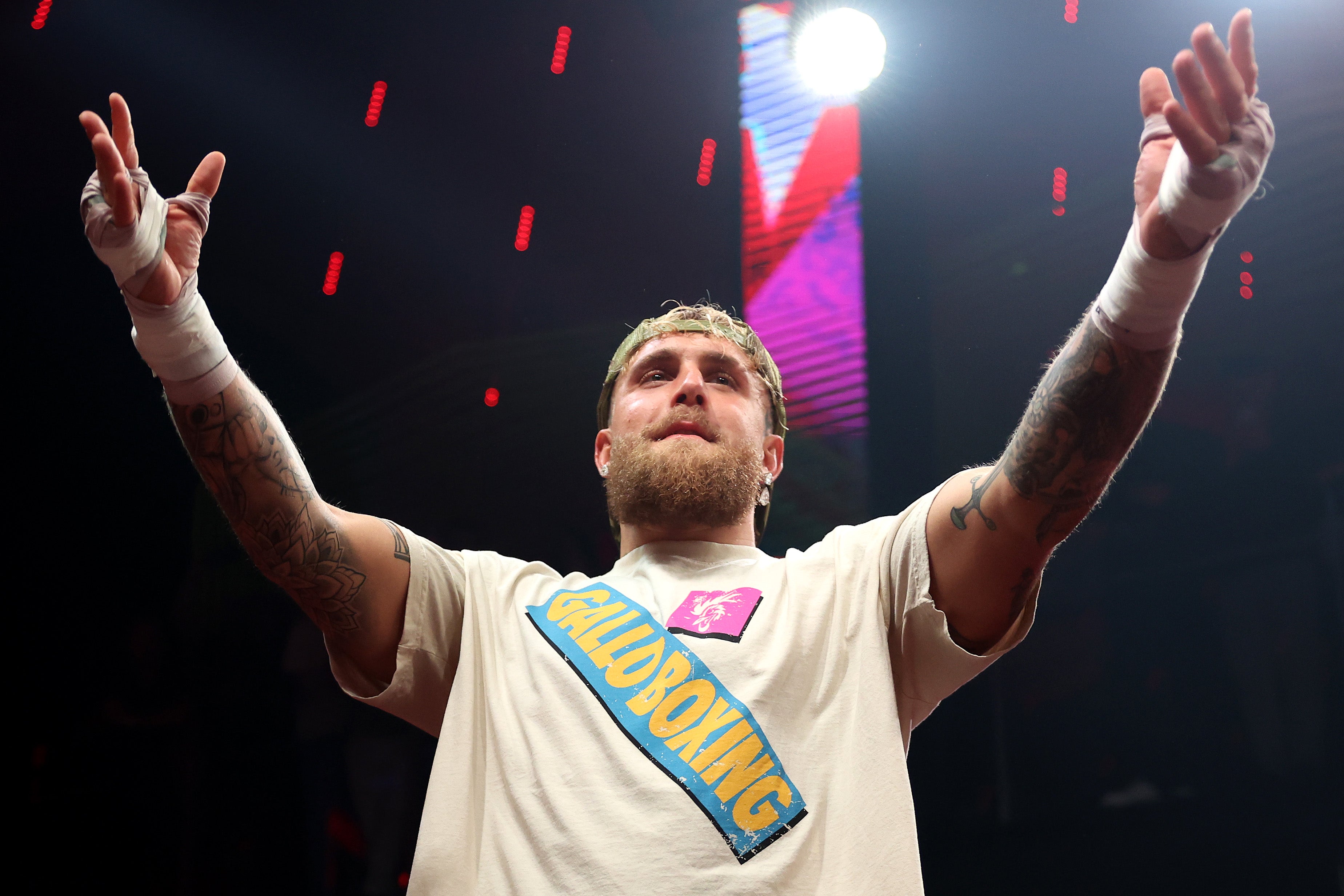 Jake Paul at this week’s open workouts in Miami