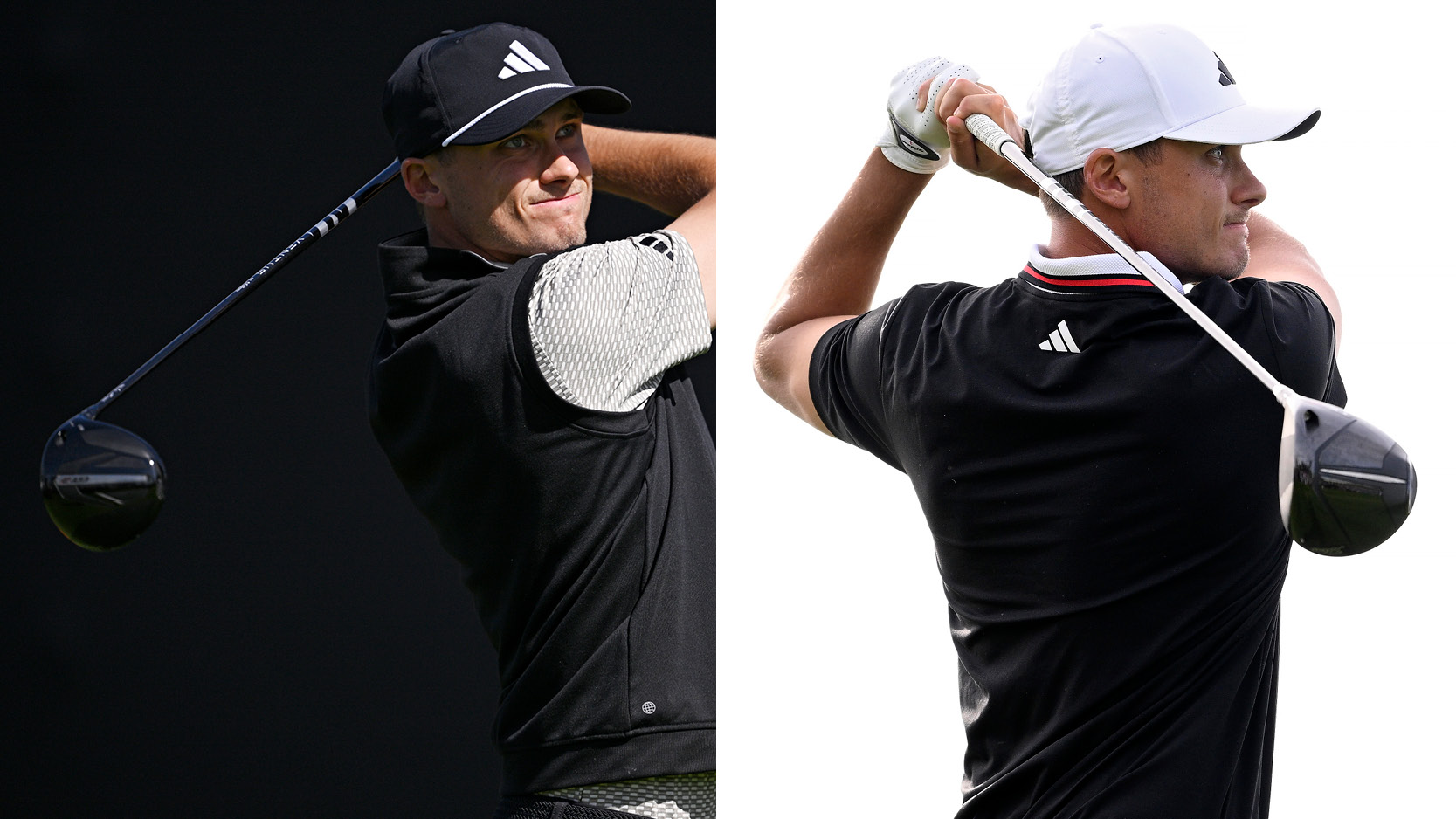 Ludvig Aberg hits two drivers