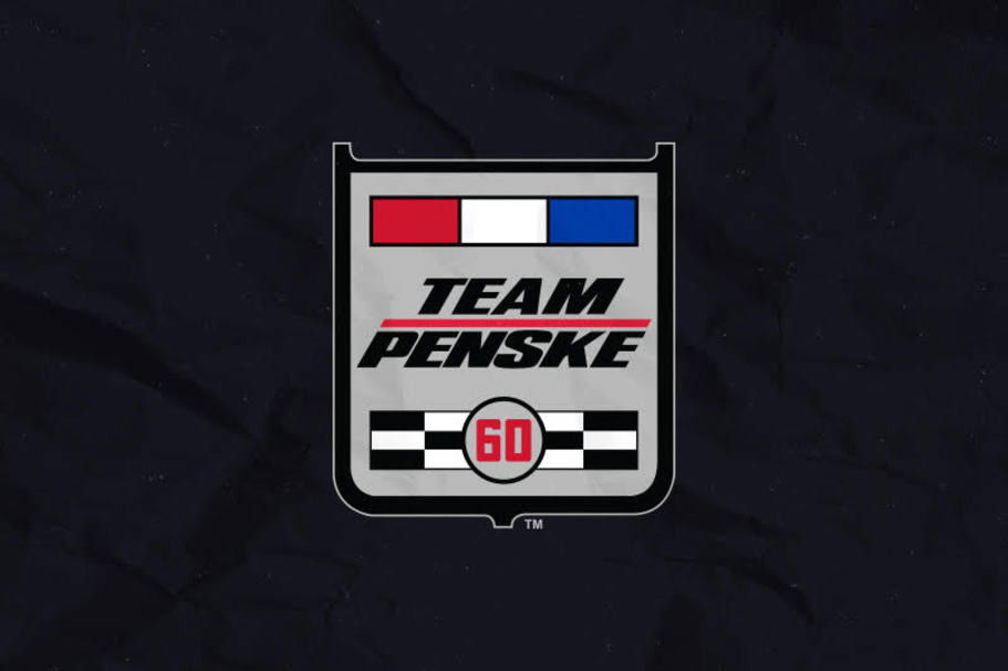 The Team Penske 60th anniversary logo.