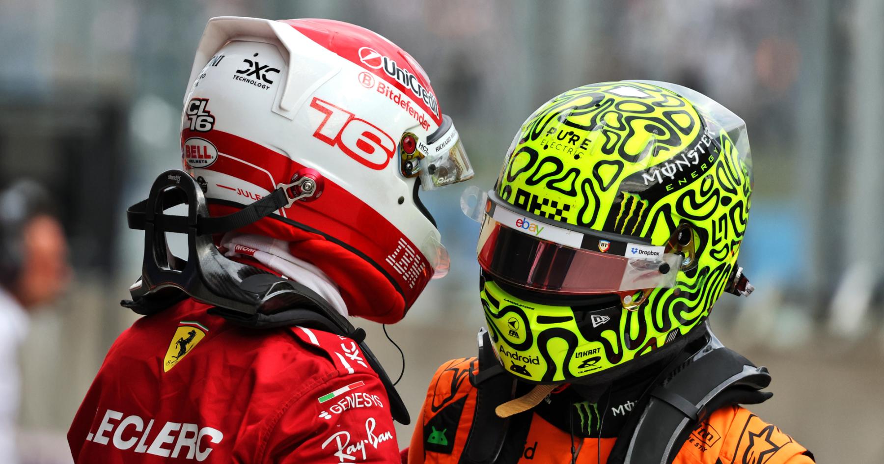 Charles Leclerc hails 'beautiful' Lando Norris success story