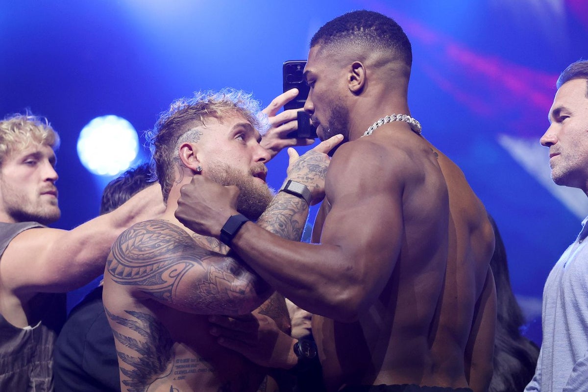 Jake Paul vs Anthony Joshua LIVE: Latest updates and start time after AJ vows to ‘kill’ YouTuber in Netflix fight