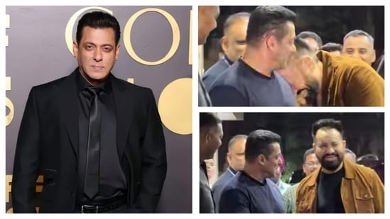 Salman Khan was spotted in jovial mood on Wednesday.