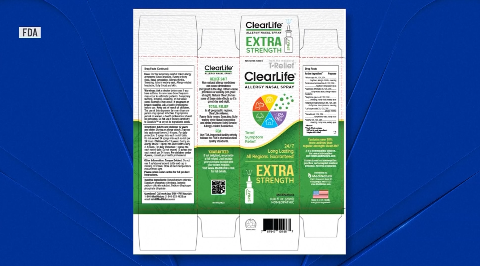 Some nasal sprays being recalled over microbial contamination concerns