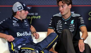 George Russell sends Max Verstappen F1 title warning