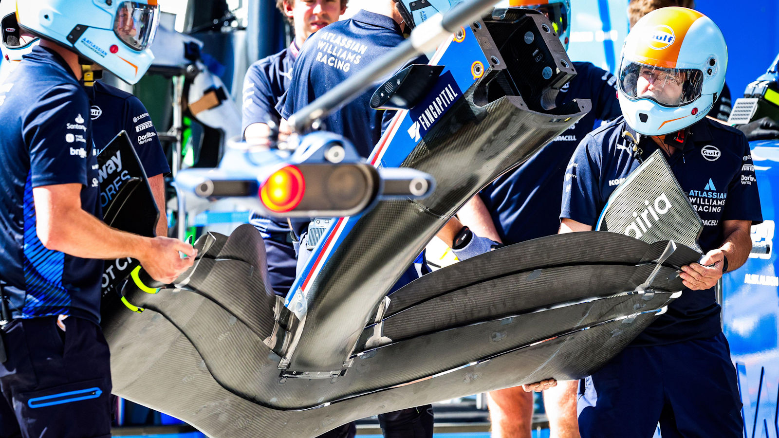 Williams FW47 front wing detail
