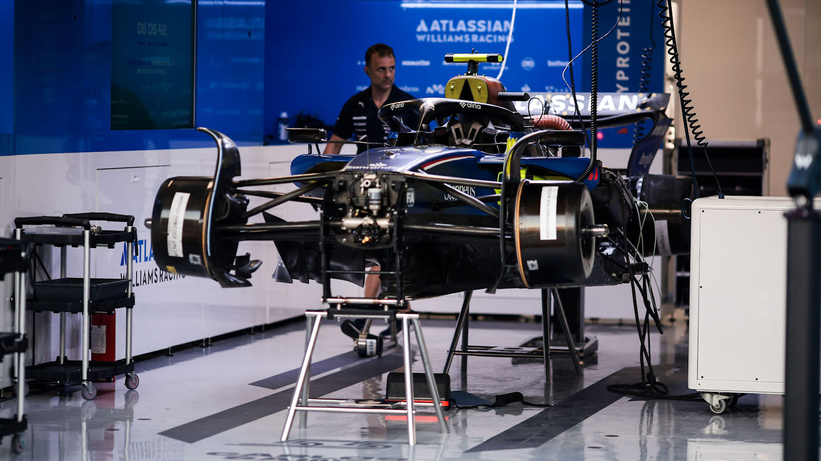 Williams FW47 in garage