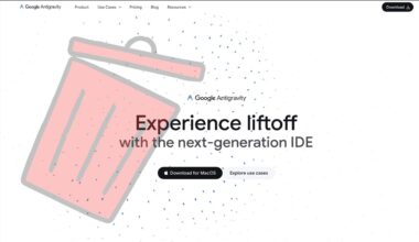 Google Antigravity with trashcan icon