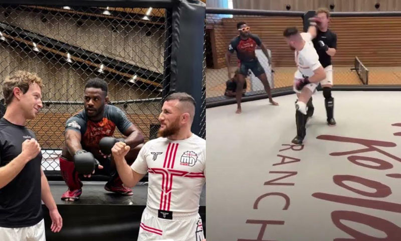 Zuckerberg steps into MMA ring with Merab Dvalishvili
