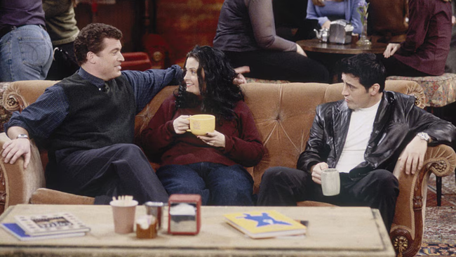 Finn in Friends as Dr. Roger (Monica’s boyfriend in an alternate reality).