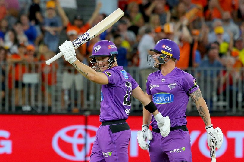 D’Arcy Short’s hundred led Hobart Hurricanes to a win over Perth Scorchers in 2020.