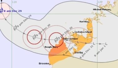 Tropical Cyclone Hayley: Storm crosses Kimberley coast packing 157km/h winds, tears roofs off homes