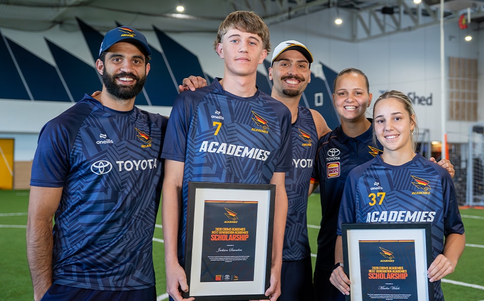 Crows award NGA scholarships to emerging footballers
