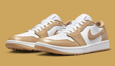 The Air Jordan 1 Low OG Golf Putts On In “Linen”