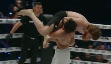 Hype FC video: Arman Tsarukyan slams Shara Bullet in grappling match