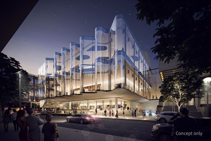 Glasshouse Theatre by Blight Rayner and Snøhetta.