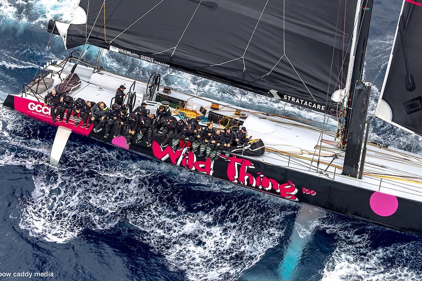 a crewed yacht during a race