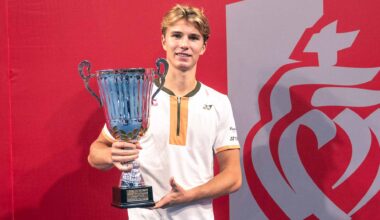 Nicolai Budkov Kjaer is crowned champion at the ATP Challenger 75 event in Mouilleron le Captif, France in October.