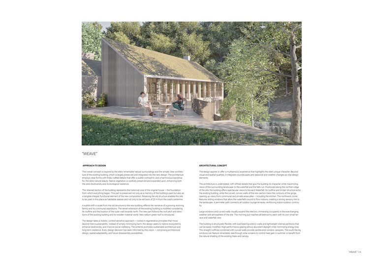 Howard Waterfall Retreat Competition: Buildner’s Winners Explore Multigenerational Living and Topography - Image 30 of 41