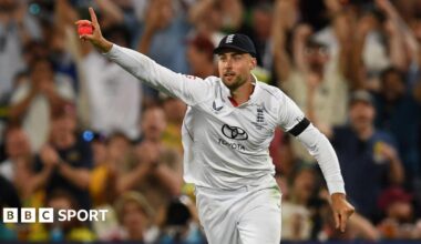 Will Jacks celebrates his catch