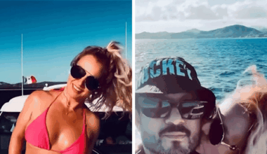 Britney Spears Kisses Sam Asghari Lookalike on a Boat