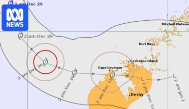 Cyclone Hayley forms off WA coast and Broome residents told to prepare
