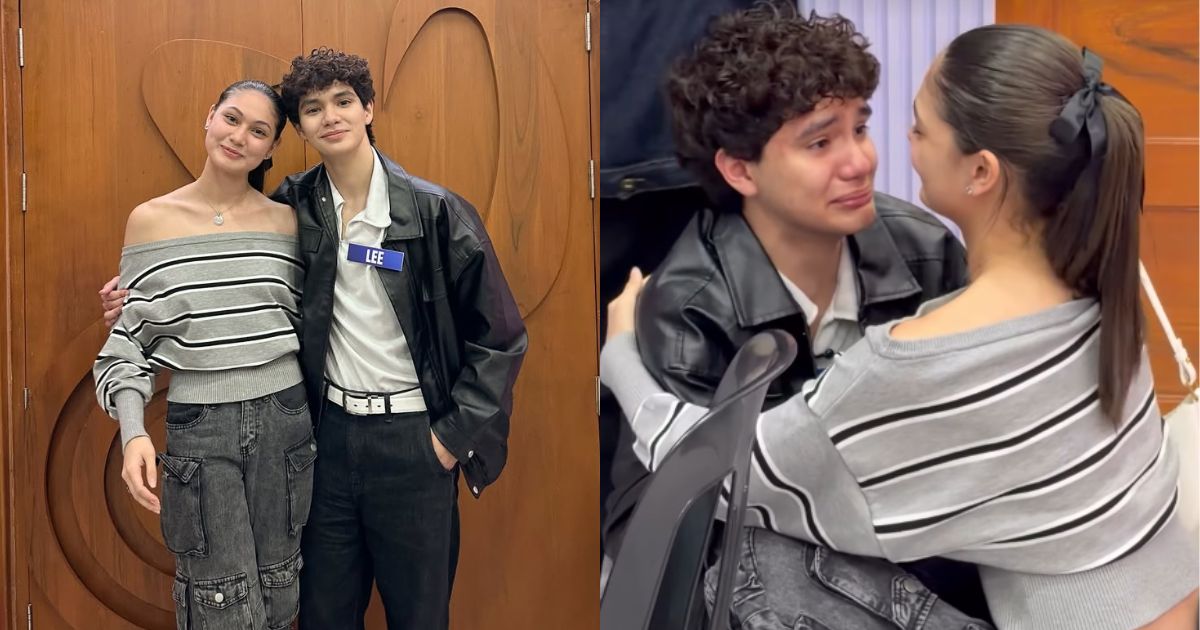 Lee Victor breaks down in tears as Charlie Fleming welcomes him to the outside world