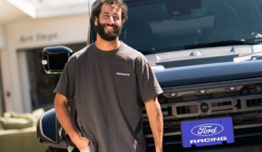Daniel Ricciardo goes airborne at Ford’s Raptor Rally in return to racing seat