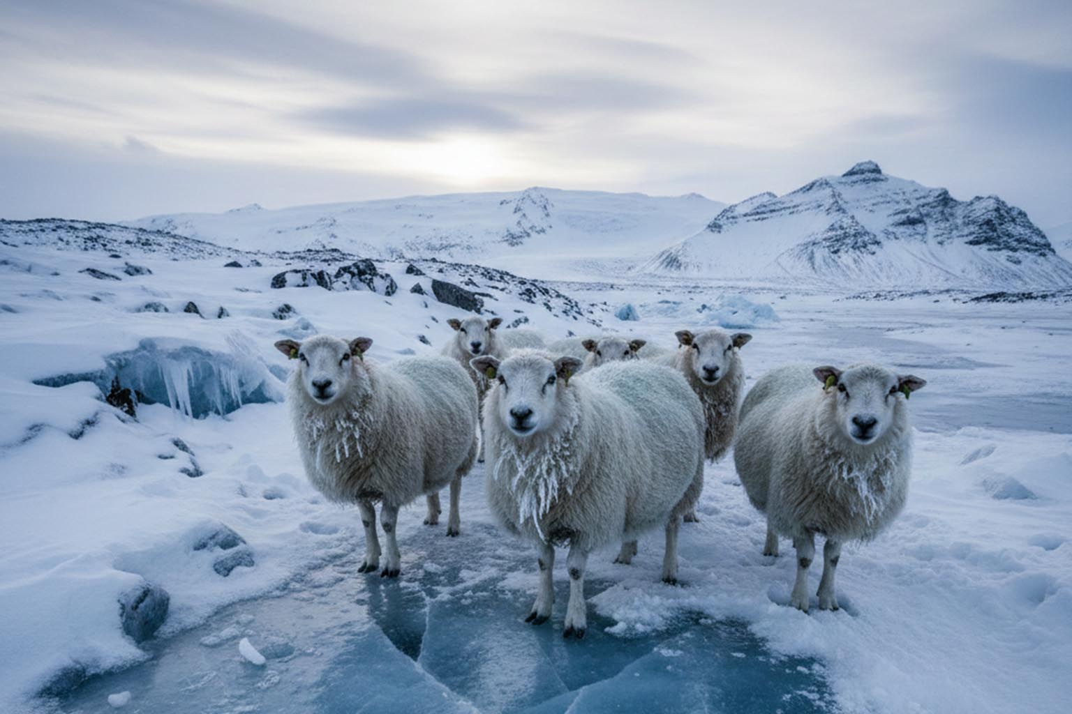 Extreme cold in northern Norway : animals found frozen in place