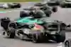 Contact between Lance Stroll and Yuki Tsunoda Contact between Lance Stroll and Yuki Tsunoda