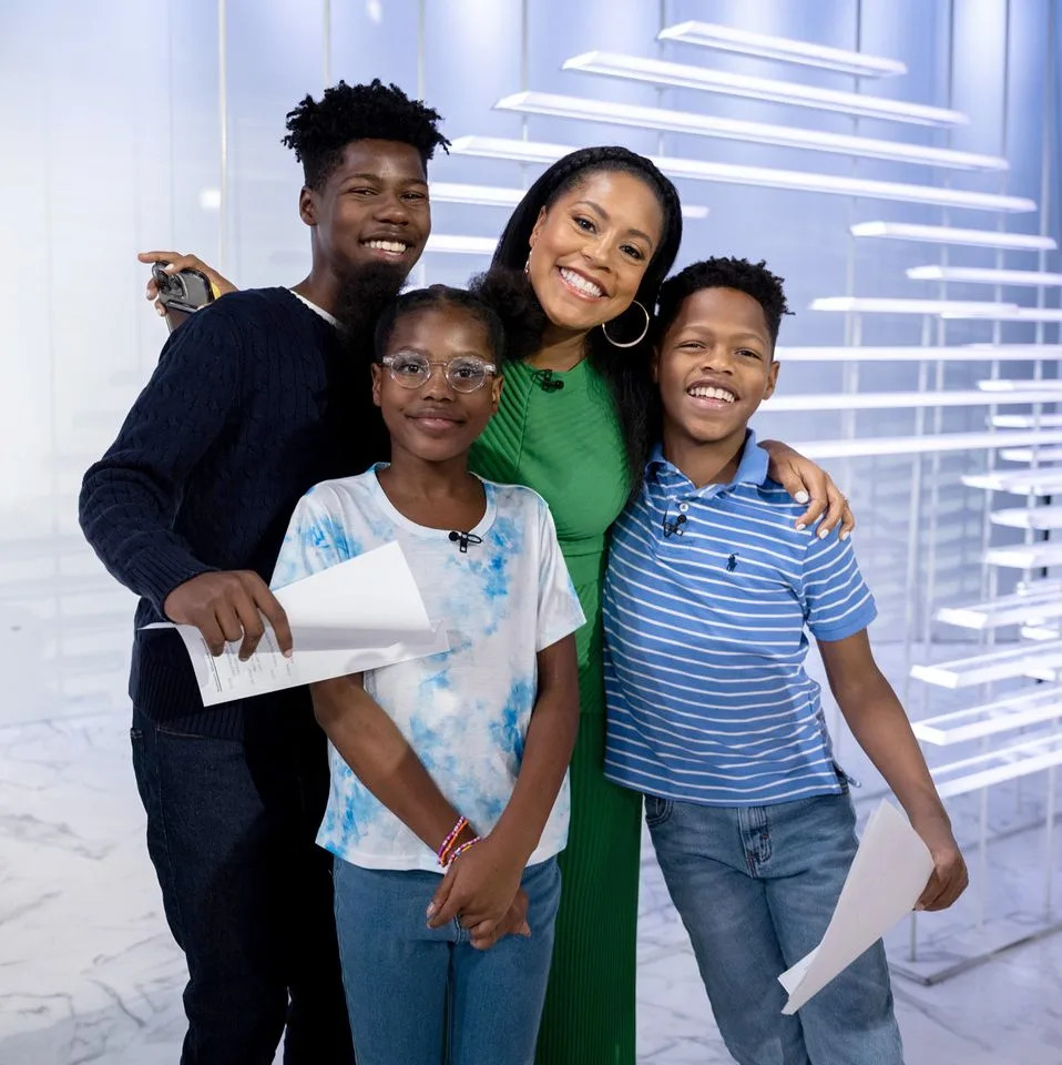 Jenna and Friends/Instagram Sheinelle Jones with her kids Kayin, Clara and Uche Jr.