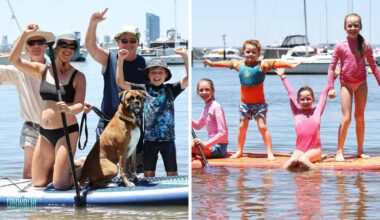 WA families gather along the river to get a prime spot for the fireworks and to toast in the new year