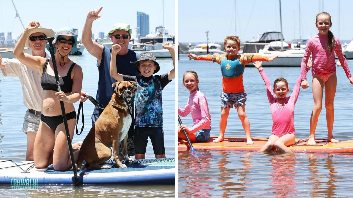 WA families gather along the river to get a prime spot for the fireworks and to toast in the new year