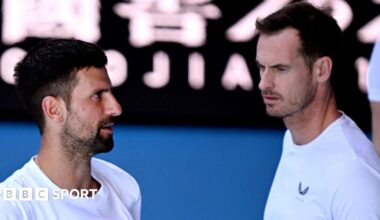 Novak Djokovic and Andy Murray together at the 2025 Australian Open