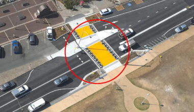 Different road rules for drivers and cyclists after new pedestrian crossing rolled out: 'Busiest spot'