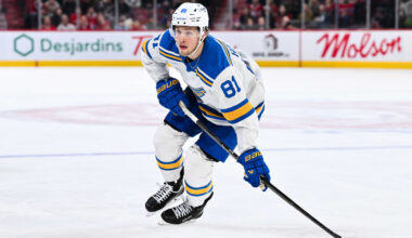 NHL Status Report: Holloway out 6 weeks for Blues with ankle injury