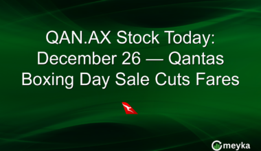 QAN.AX Stock Today: December 26 — Qantas Boxing Day Sale Cuts Fares
