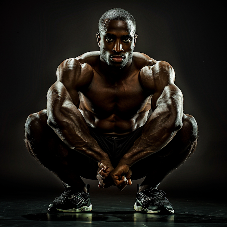 A very muscular Black man.