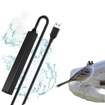Bird Baths Heater for Outdoors in Winter Submersible, Pond Heater Birdbath Deicer With Thermostatically Controlled, Birdbath Water Heater Deicer Suitable for Bird Bath Chicken Farm Patio Yard
