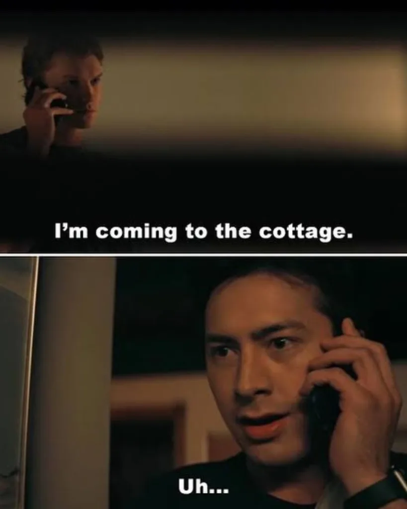I'm coming to the Cottage Heated Rivalry quote meme