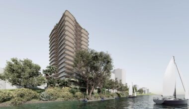 Fifteen Storey Riverfront Residential Tower Proposed For Macquarie Street St Lucia