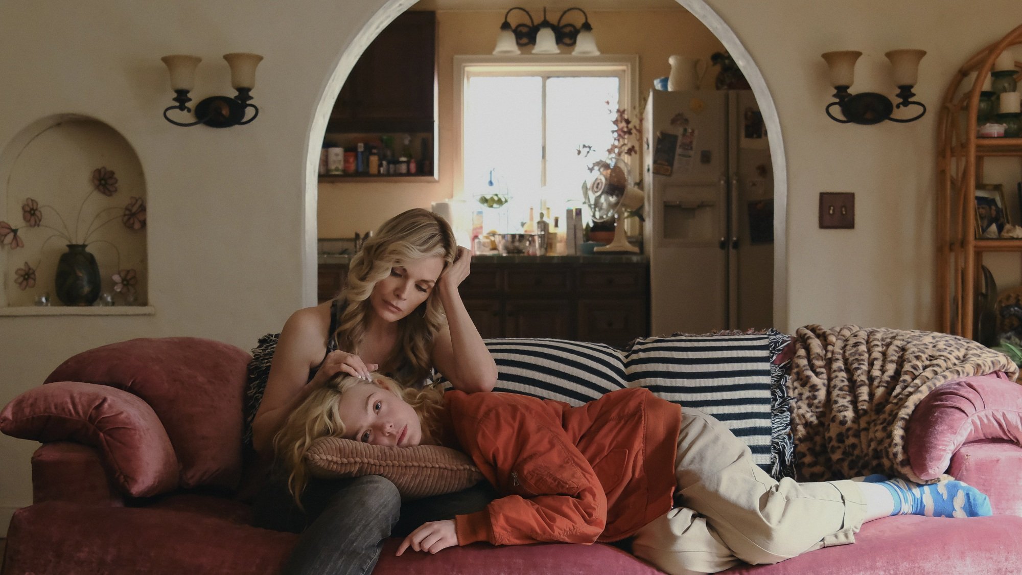 Michelle Pfeiffer and Elle Fanning in "Margo's Got Money Troubles."