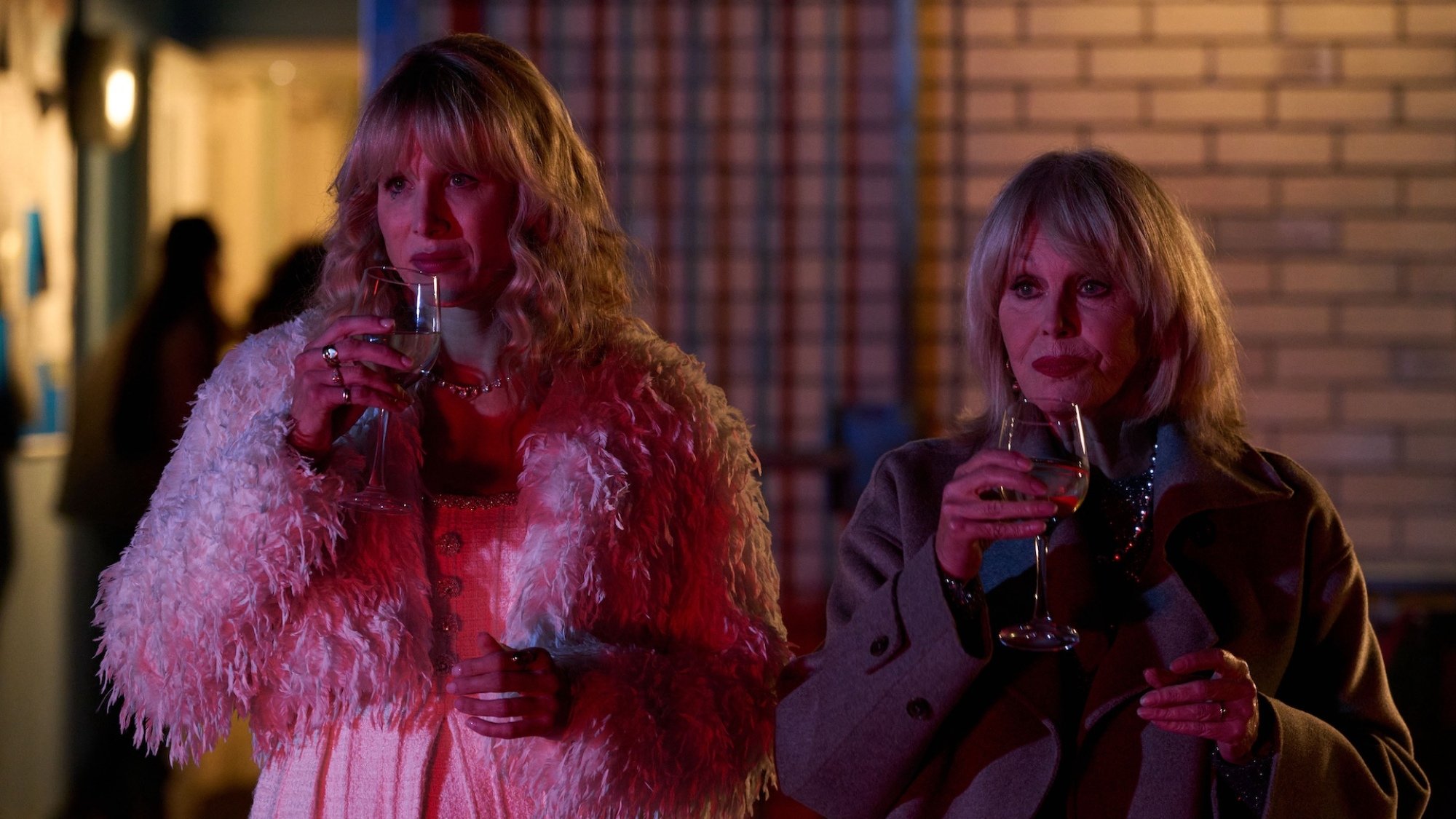 Lucy Punch and Dame Joanna Lumley in 