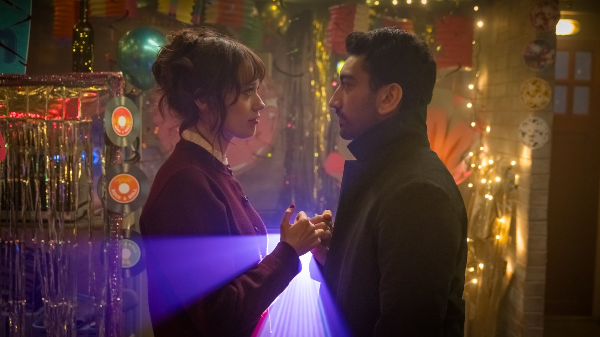 Aimee Lou Wood and Nabhaan Rizwan in 